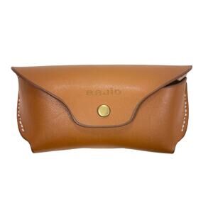 Bajio Vegan Cactus Leather Glasses Sleeve/Pouch Snap Closure Brown